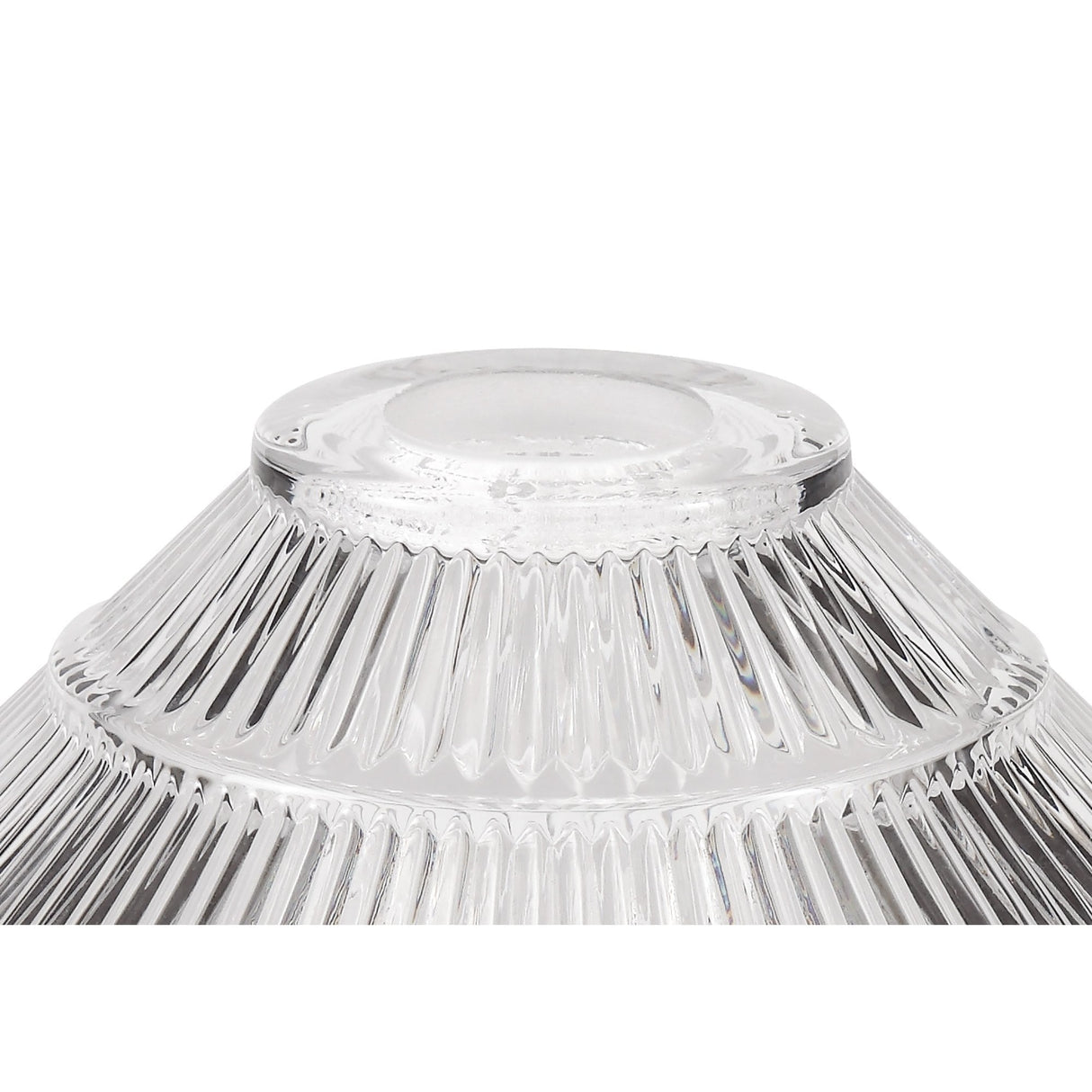Polished Nickel Telescopic Pendant Light with Clear 30cm Glass Cone Shade