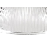 Elegant 1-Light Pendant with 30cm Glass Dome, Polished Nickel Finish