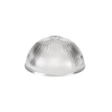 Elegant 1-Light Pendant with 30cm Glass Dome, Polished Nickel Finish