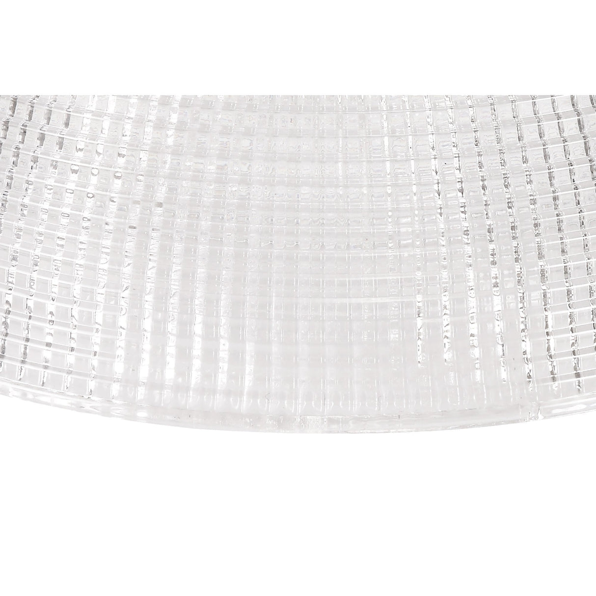 Single Adjustable Pendant Light with 30cm Prismatic Glass Shade, Polished Nickel Finish