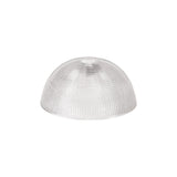Single Adjustable Pendant Light with 30cm Prismatic Glass Shade, Polished Nickel Finish