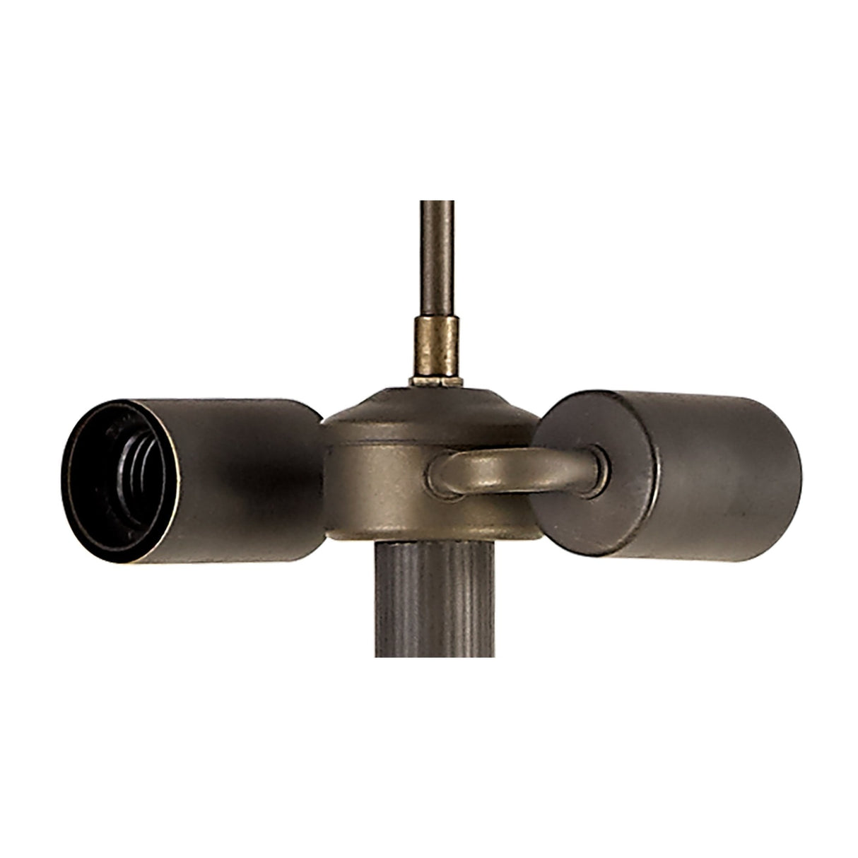 Elegant Two-Light Floor Lamp with Leaf Design and Blue Tiffany Crystal Shade