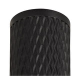 Sleek 11cm Ceiling Spotlight with Sand Black Finish and Acrylic Accent