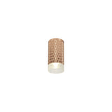 Sleek Rose Gold & Acrylic Spot Ceiling Light Fixture, GU10 Mount