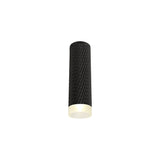 Sleek 20cm Sand Black Surface Mounted Ceiling Light with Acrylic Ring