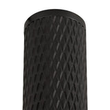 Sleek 20cm Sand Black Surface Mounted Ceiling Light with Acrylic Ring