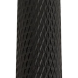 Sleek 20cm Sand Black Surface Mounted Ceiling Light with Acrylic Ring