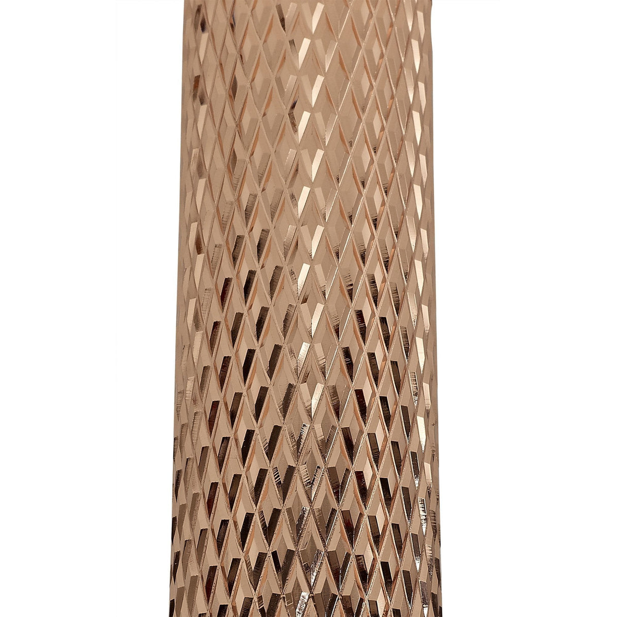 Rose Gold GU10 Ceiling Spotlight with Acrylic Accents - 20cm Flush Mount Fixture