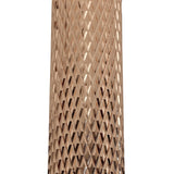 Rose Gold GU10 Ceiling Spotlight with Acrylic Accents - 20cm Flush Mount Fixture