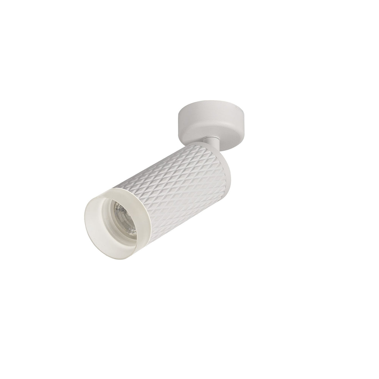 Modern Sand White Surface Spotlight GU10 with Acrylic Ring