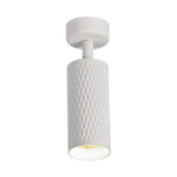 Modern Sand White Surface Spotlight GU10 with Acrylic Ring