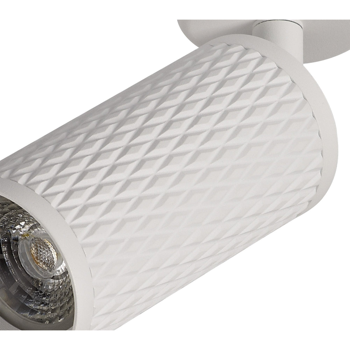 Modern Sand White Surface Spotlight GU10 with Acrylic Ring