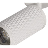 Modern Sand White Surface Spotlight GU10 with Acrylic Ring