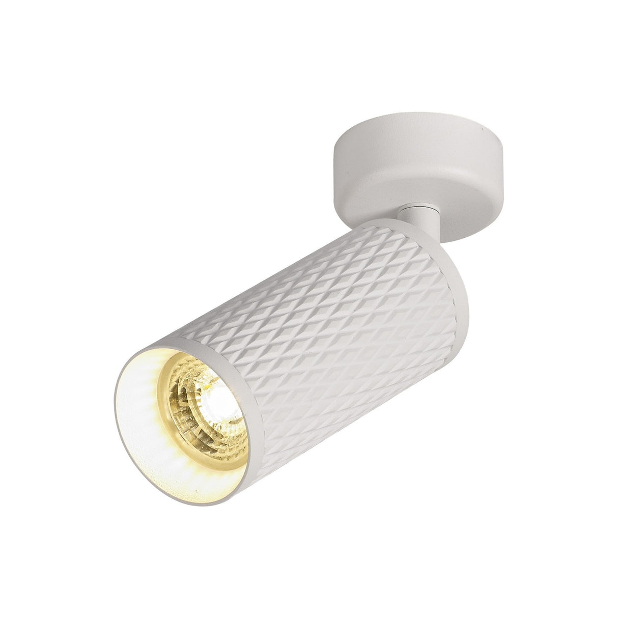 Modern Sand White Surface Spotlight GU10 with Acrylic Ring