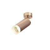 Rose Gold GU10 Spotlight with Acrylic Accent Ring