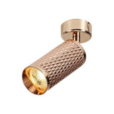 Rose Gold GU10 Spotlight with Acrylic Accent Ring