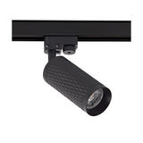 Modern Sand Black Track Spotlight with Acrylic Accent Ring
