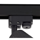 Modern Sand Black Track Spotlight with Acrylic Accent Ring