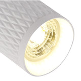 Modern Sand White Track Spotlight with Acrylic Accents