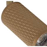 Champagne Gold GU10 Track Light with Acrylic Accent