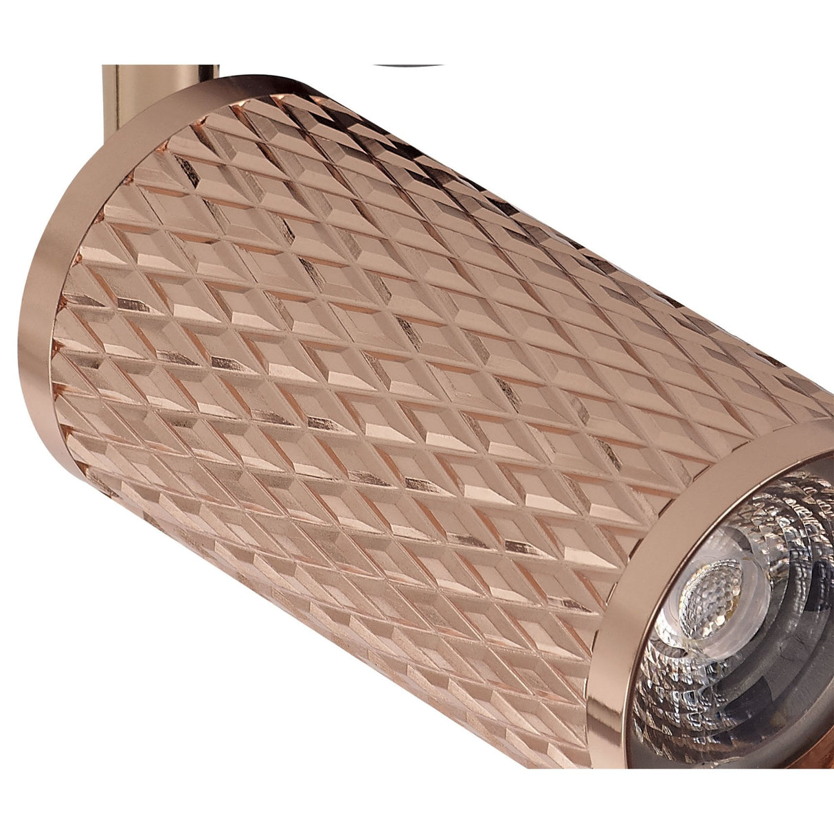 Rose Gold GU10 Spotlight with Acrylic Accents