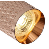 Rose Gold GU10 Spotlight with Acrylic Accents