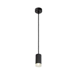 Contemporary 11cm Pendant Light in Sand Black with Acrylic Accents
