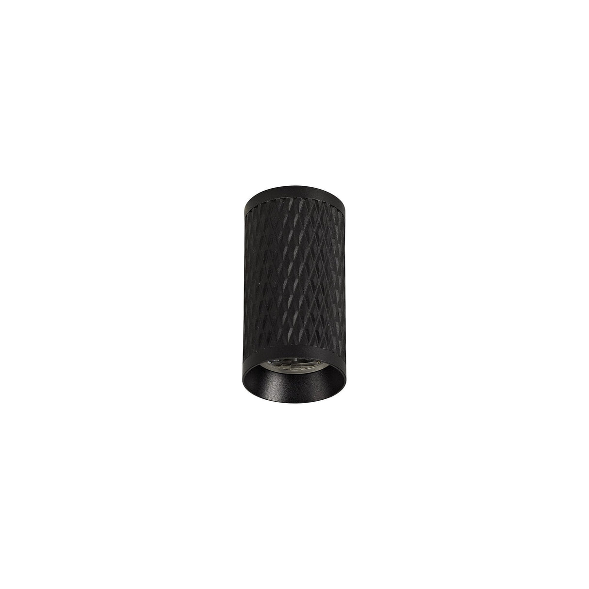Contemporary 11cm Pendant Light in Sand Black with Acrylic Accents