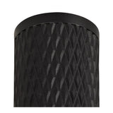 Contemporary 11cm Pendant Light in Sand Black with Acrylic Accents