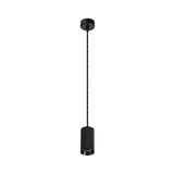 Elegant Sand Black Pendant Light - Single GU10 Spotlight, 11cm Diameter