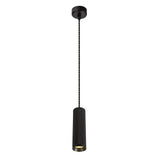 Modern Black Sand Pendant Light with Adjustable Drop - 20cm GU10 Spotlight