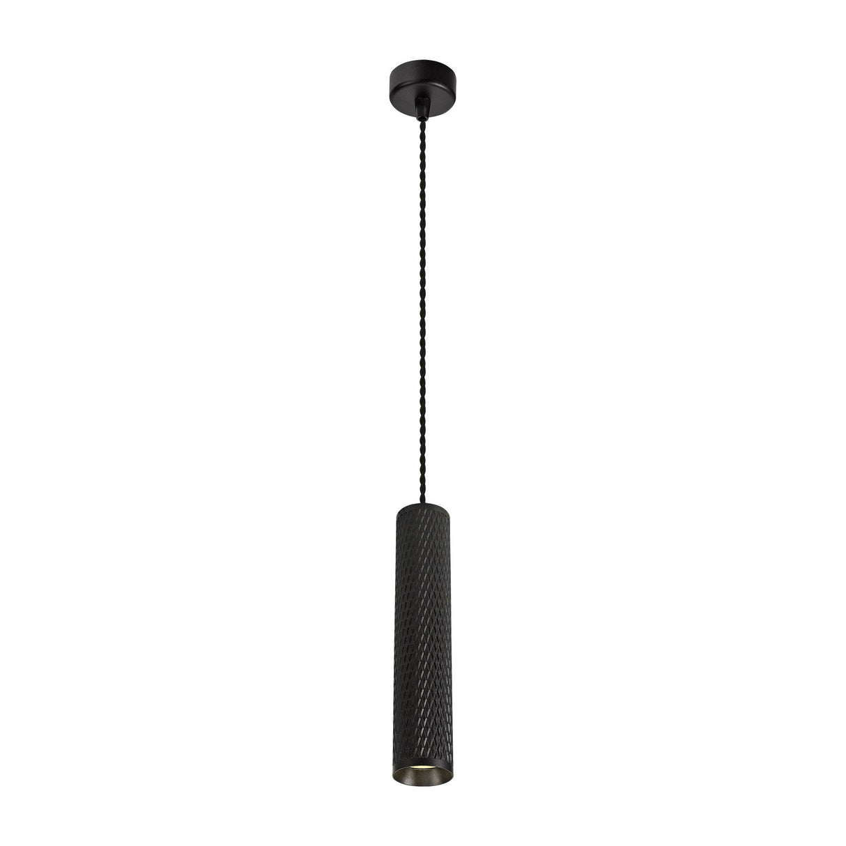 30cm Sand Black Pendant Light with GU10 Spotlight Compatibility