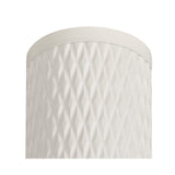 Sleek Modern Pendant Light with Sand White Finish and Acrylic Accents