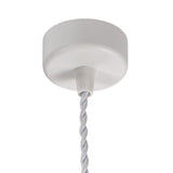 Sleek Modern Pendant Light with Sand White Finish and Acrylic Accents