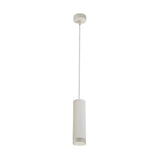 Elegant 20cm Pendant Light with Sand White Finish and Acrylic Accents
