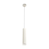Elegant Sand White Pendant Light with Acrylic Accent, 30cm, GU10