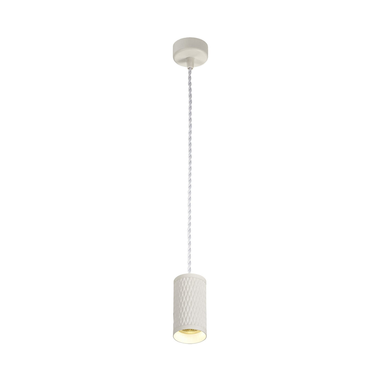 Elegant Sand White 11CM Single Pendant Light GU10