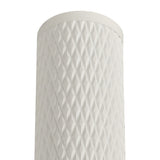 Contemporary Sand White Pendant Light with Adjustable Drop
