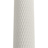 Contemporary Sand White Pendant Light with Adjustable Drop