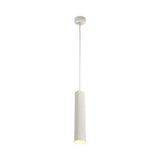 Elegant Sand White Pendant Light with Adjustable Drop