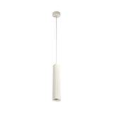 Elegant Sand White Pendant Light with Adjustable Drop