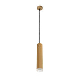 Champagne Gold Acrylic Ring Pendant Light, 1-Light GU10, 30cm Diameter