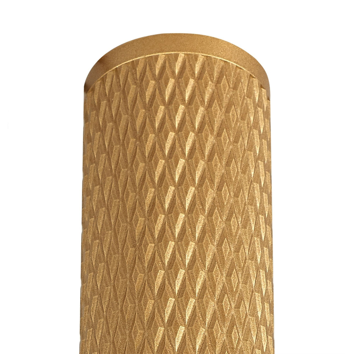 Champagne Gold Acrylic Ring Pendant Light, 1-Light GU10, 30cm Diameter