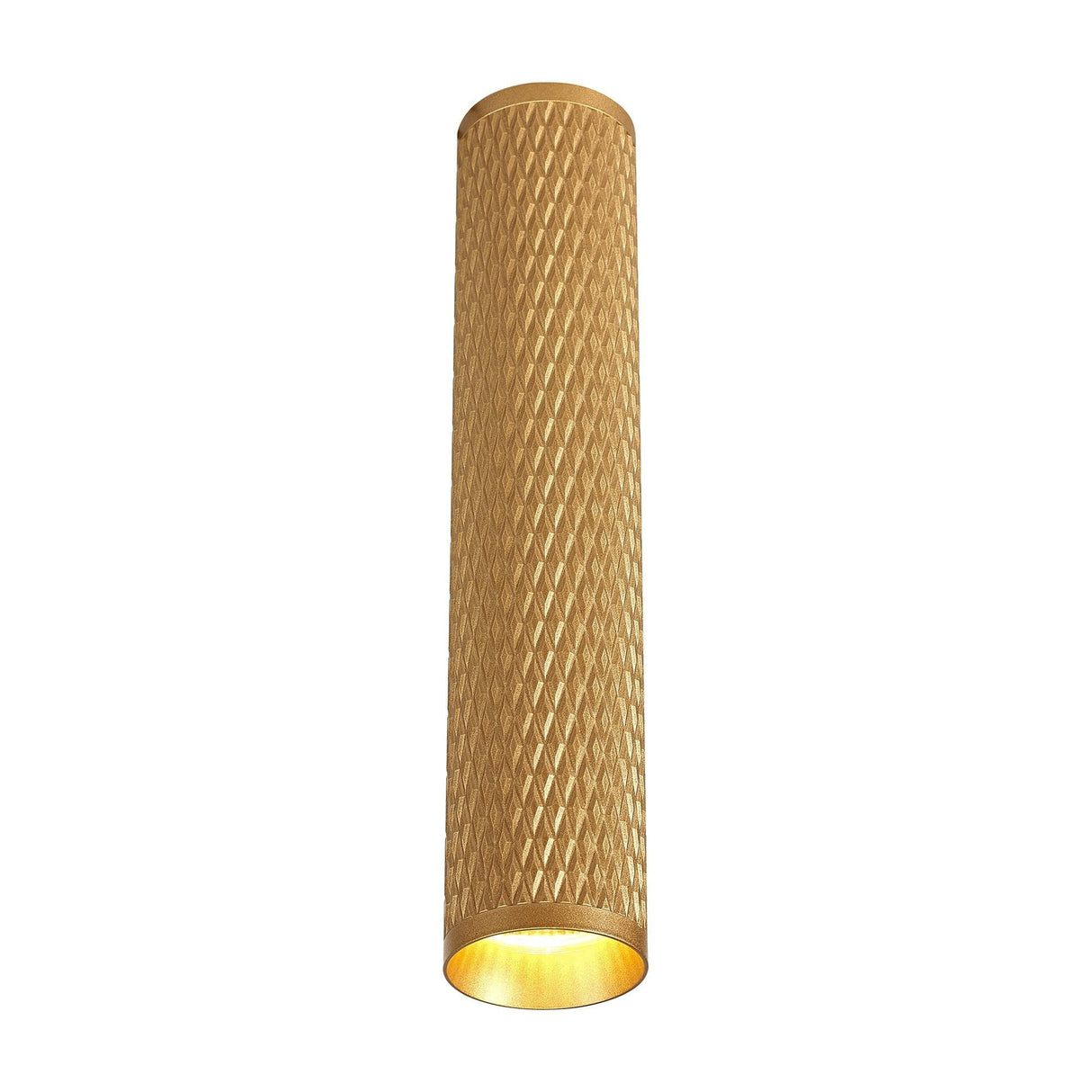 Champagne Gold Acrylic Ring Pendant Light, 1-Light GU10, 30cm Diameter