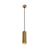 Elegant Champagne Gold Pendant Light - 20cm GU10 Spotlight