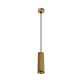 Elegant Champagne Gold Pendant Light - 20cm GU10 Spotlight