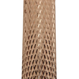 Rose Gold Elegance: 1-Light 20cm Pendant with Acrylic Accent
