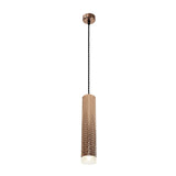 Elegant 30cm Rose Gold Pendant Light with Acrylic Accent, GU10 Compatible