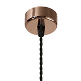 Elegant Rose Gold and Sand Black 11cm Pendant Light