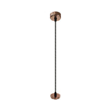 Sand Black and Rose Gold Pendant Light - 20cm GU10 Spotlight